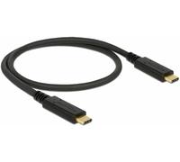 Delock Câble USB-C USB-C® mâle, USB-C® mâle 0.50 m noir 83042