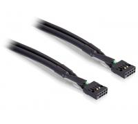 Câble USB - DeLOCK - 50 cm - Connecteur USB 10 broches - Noir