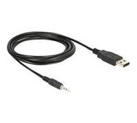 Delock 1.8m USB 2.0-A/2.5mm Noir - Adaptateur et connecteur de câbles (USB 2.0-A, 2.5mm, Male Connector/Male Connector, 1,8 m, Noir)