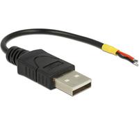 DeLOCK 85250 câble USB 0,1 m USB A Noir - Câbles USB (0,1 m, USB A, 2.0, Male connector / Male connector, Noir)