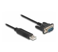 Delock Câble USB USB 2.0 USB-A mâle, Fiche mâle VGA 9 pôles 0.50 m noir 66461