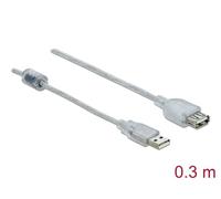 DeLock Rallonge USB Tragant 2.0 A/A 0,3 m