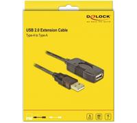 Delock Câble USB USB 2.0 USB-A mâle, USB-A femelle 15.00 m noir 82689