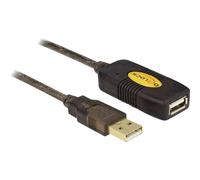 DeLOCK 30m, USB2.0 - USB2.0 - Câble USB (USB2.0 - USB2.0, 2.0, USB A, USB A) noir
