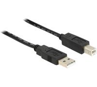 DeLock Câble USB 2.0 USB-A mâle vers USB-B mâle 20 m noir certifié UL 83557