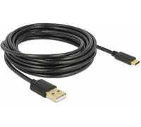 DeLock Câble USB 2.0 83669 – USB-A mâle vers USB-C mâle – 4,00 m noir