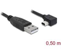 DeLock Câble USB 82680 – USB 2.0 USB-A mâle / USB-Mini-B mâle, 50 cm, noir