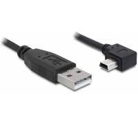 - Câble USB - USB (M) pour mini USB type B (M) - 3 m - connecteur coudé