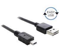 DeLOCK 3m USB 2.0 A - mini USB m/m câble USB USB A Mini-USB A Noir