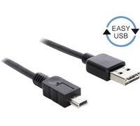 DeLOCK 5m USB 2.0 A - mini USB m/m câble USB USB A Mini-USB A Noir