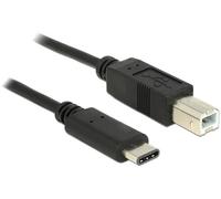 Delock Câble USB USB 2.0 USB-B mâle, USB-C® mâle 0.50 m noir 83328