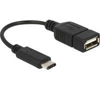 Delock Câble USB USB 2.0 USB-C® mâle, USB-A femelle 0.15 m noir 65579