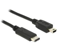 Delock Câble USB USB 2.0 USB-Mini-B mâle, USB-C® mâle 0.50 m noir 83335