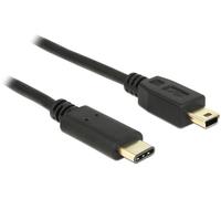 Delock Câble USB USB 2.0 USB-Mini-B mâle, USB-C® mâle 2.00 m noir 83336