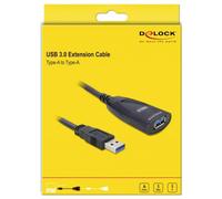 DeLOCK USB 3.0 5m câble USB USB 3.2 Gen 1 (3.1 Gen 1) Noir