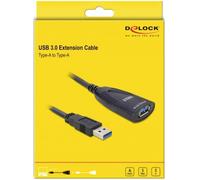 Delock Câble USB USB 3.0 USB-A mâle, USB-A femelle, Prise femelle DC 3,5 mm 5.00 m noir 83089