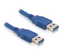 Delock Câble USB USB 3.0 USB-A mâle, USB-A mâle 1.50 m bleu 82430