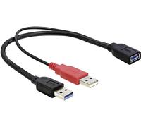 Delock Y-Cable USB 2.0 A to 2 x USB 2.0 A (0.3m)