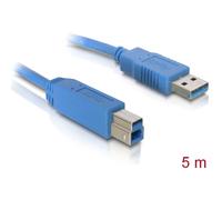 Delock Câble USB USB 3.2 Gen1 (USB 3.0) USB-A mâle, USB-B mâle 5.00 m bleu
