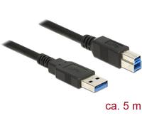 Delock Câble USB USB 3.2 Gen1 USB-A mâle, USB-B mâle 5.00 m noir contacts dorés 85070