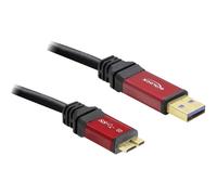Delock Câble USB USB 3.2 Gen1 USB-A mâle, USB-Micro-B 3.0 mâle 5.00 m rouge,