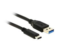 Delock Câble USB USB-A mâle, USB-C® mâle 0.50 m noir 83869