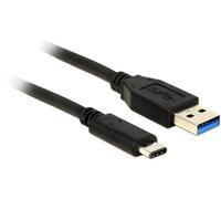 DeLock Câble USB-A mâle vers USB-C mâle 0,50 m noir 83869