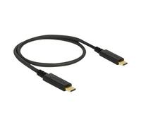 Delock - Câble USB - 24 pin USB-C (M) pour 24 pin USB-C (M) - USB 3.1 Gen 2 - 5 A - 50 cm - noir