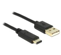 Delock - Câble USB - USB-C (M) pour USB (M) - USB 2.0 - 3 A - 2 m - noir
