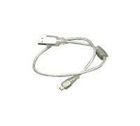 Delock - Câble USB - USB (M) pour Micro-USB de type B (M) - USB 2.0 - 50 cm - contacts flashés d'or - transparent