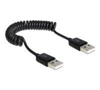 Delock - Câble USB - USB (M) pour USB (M) - USB 2.0 - 60 cm - bobiné - noir