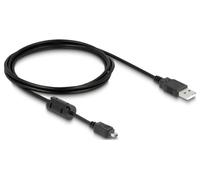 DeLOCK USB-B Mini 4 Broches Hirose mâle vers USB-A mâle 1,5 m