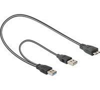 Delock - Câble USB - USB type A (M) pour USB (alimentation uniquement), Micro-USB de type B (M) - USB 3.0 - 20 cm