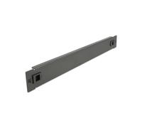 DeLOCK Cache Baie 1U 19" Noir Métal 48.3cm x 4.45cm Installation Sans Outil pour Armoire Réseau - Réf. 66577