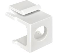 DELOCK Cache Keystone avec passage 8mm 4 pièces blanc
