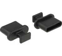 DELOCK Cache-poussière USB TypeC femelle avec poignée noir 10 pcs