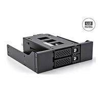 DeLock Cadre interchangeable 1x 5,25 pour 2x 2,5 U.2, avec cadre
