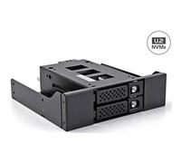 DeLock Cadre interchangeable 1x 5,25 pour 2x 2,5 U.2, avec cadre