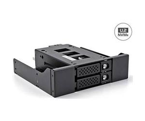 DeLock Cadre interchangeable 1x 5,25 pour 2x 2,5 U.2, avec cadre