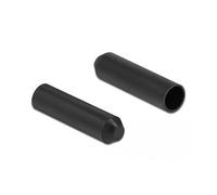 DELOCK Capuchons d'extrémité avec adhésif intérieur 70 x 16 mm 2 pièces Noir Marque