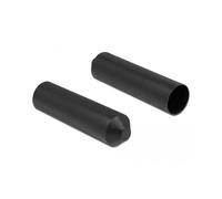 DELOCK Capuchons d'extrémité avec adhésif intérieur 70 x 20 mm 2 pièces Noir Marque