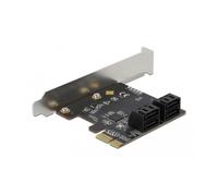 DELOCK Carte 4 ports SATA PCI Express x1 Low Profile Formfakt