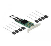 DELOCK TARJETA SATA PCI Express X8 DE 8 PUERTOS avec Cable DE CONEXIÓN
