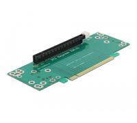 Delock Carte adaptateur PCI Express x16 vers x16 insertion gauche, PC : accessoires, Vert