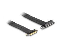 DeLOCK Carte adaptatrice PCI Express x4 mâle vers x4 prise angulé à 90° avec câble de 60 cm