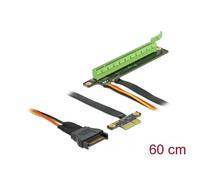 DeLOCK Carte d'adaptation PCI Express x1 à x16, avec câble flexible de 80 cm