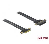 DeLOCK Carte d'adaptation PCI Express x4 à x4, avec câble flexible de 60 cm