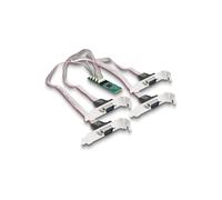DeLOCK Carte M.2 vers 4x Serial RS-232 DB9 PCIe 2.1, Débit max 0.001 Gbit/s, FIFO 256 octets, Windows 10/11/Server 2016/2019, 80x22x8mm