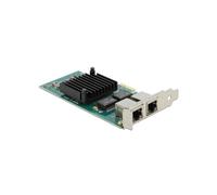 DeLOCK Carte PCI Express 2 Ports Gigabit LAN RJ-45, Intel I350, PCIe 2.1, Débit 4000 Mbit/s, Standards IEEE 802.3ab/az/u/z/Q, Wake-on-LAN, Réf. 88502