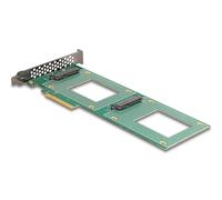 DeLOCK Carte PCI Express 4.0 x8 à 2 x U.2 NVMe SFF-8639 internes - Bifurcation (Lxl: 236 x 87 mm)